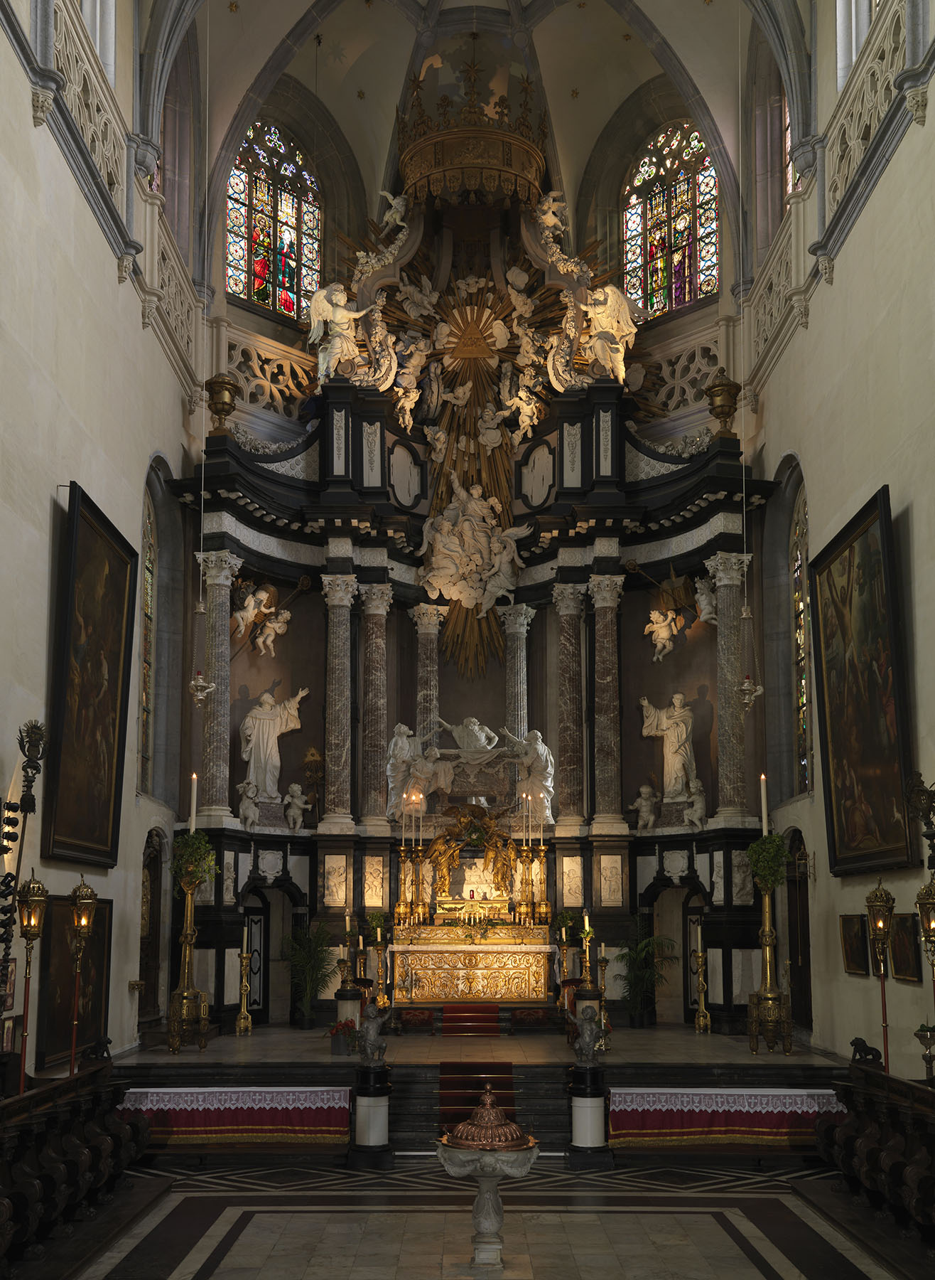 Sint-Andrieskerk in Antwerpen (interieur)