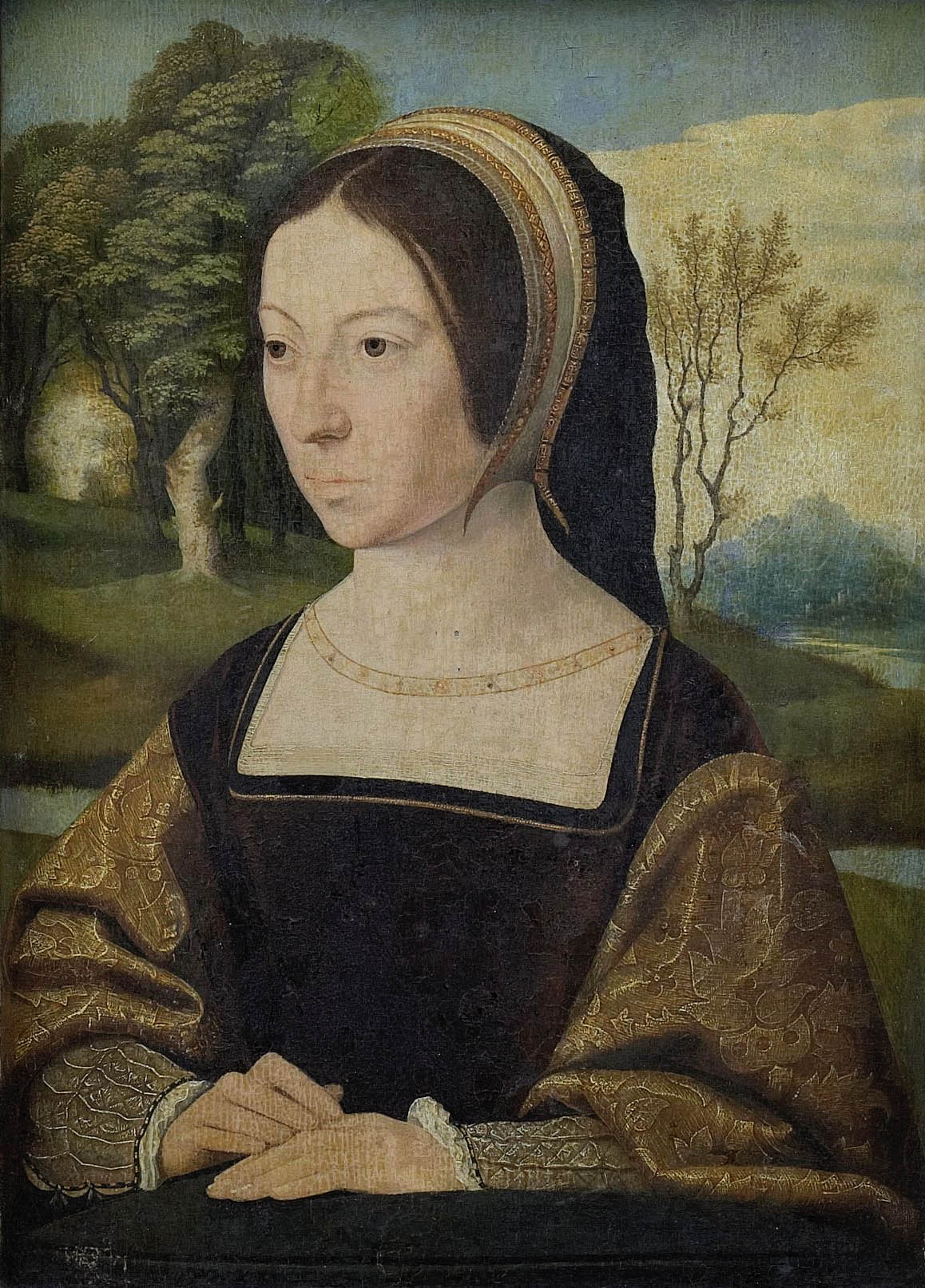 Portret van Francisca van Brederode van Jan Mostaert